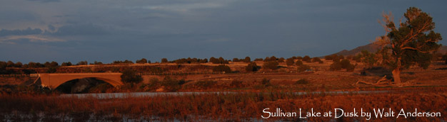 Sullivan Lake at dusk
