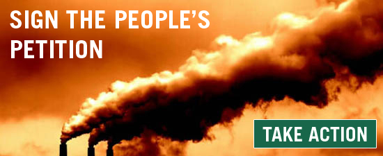 Smokestacks leading to carbon pollution