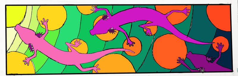 Salamander mural