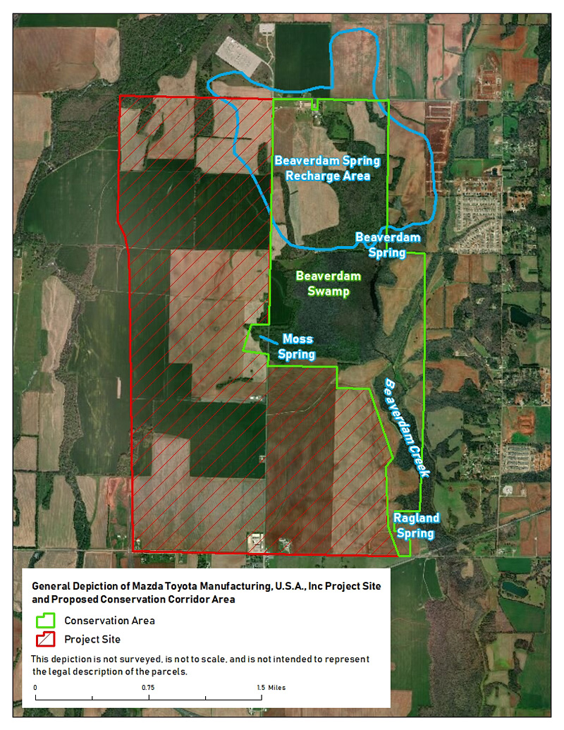 Spring pygmy sunfish conservation map