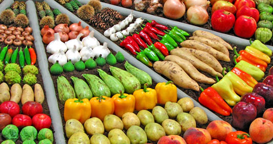 Vegetable display