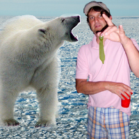 Frat bro, polar bear and a very bad idea